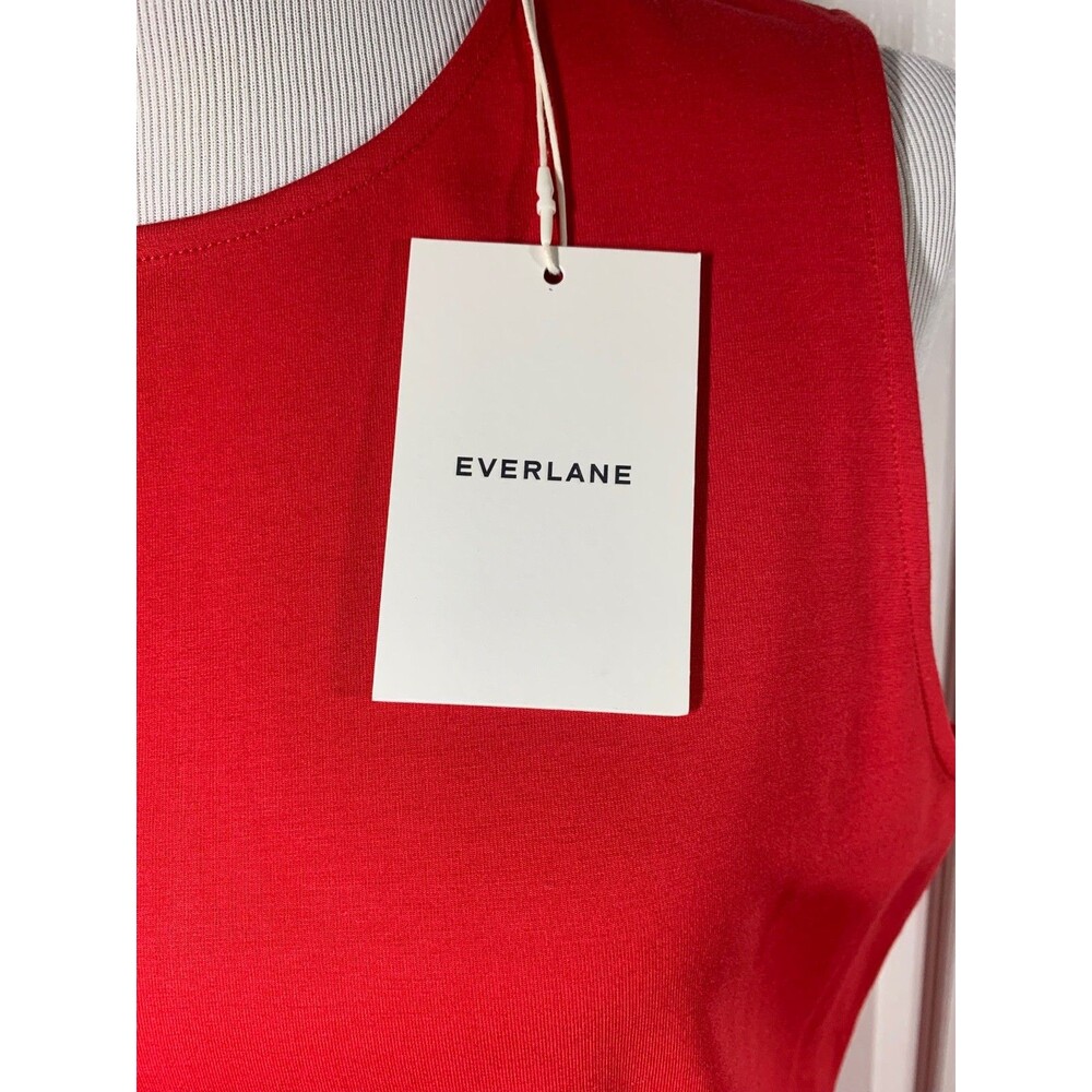 Everlane Dream 90’s Sleeveless Shift Dress Womens Size XL Classic Red NWT - Picture 9 of 10
